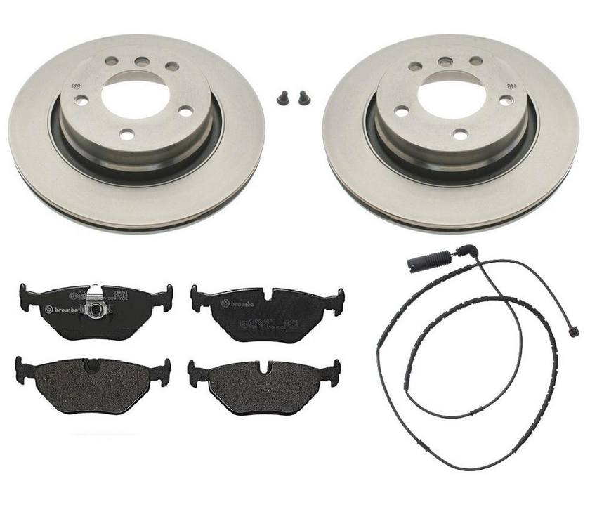 BMW Brembo Brake Kit - Pads and Rotors Rear (294mm) (Low-Met) 34351164372 - Brembo 1534925KIT